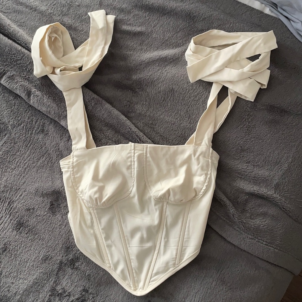 Cropped corset top